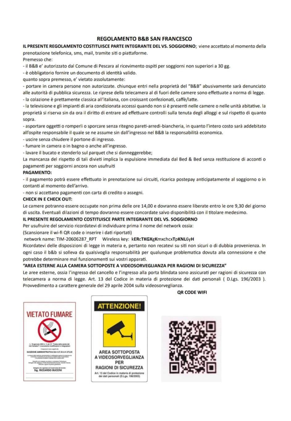 B&B San Francesco Pescara Centro Eksteriør billede
